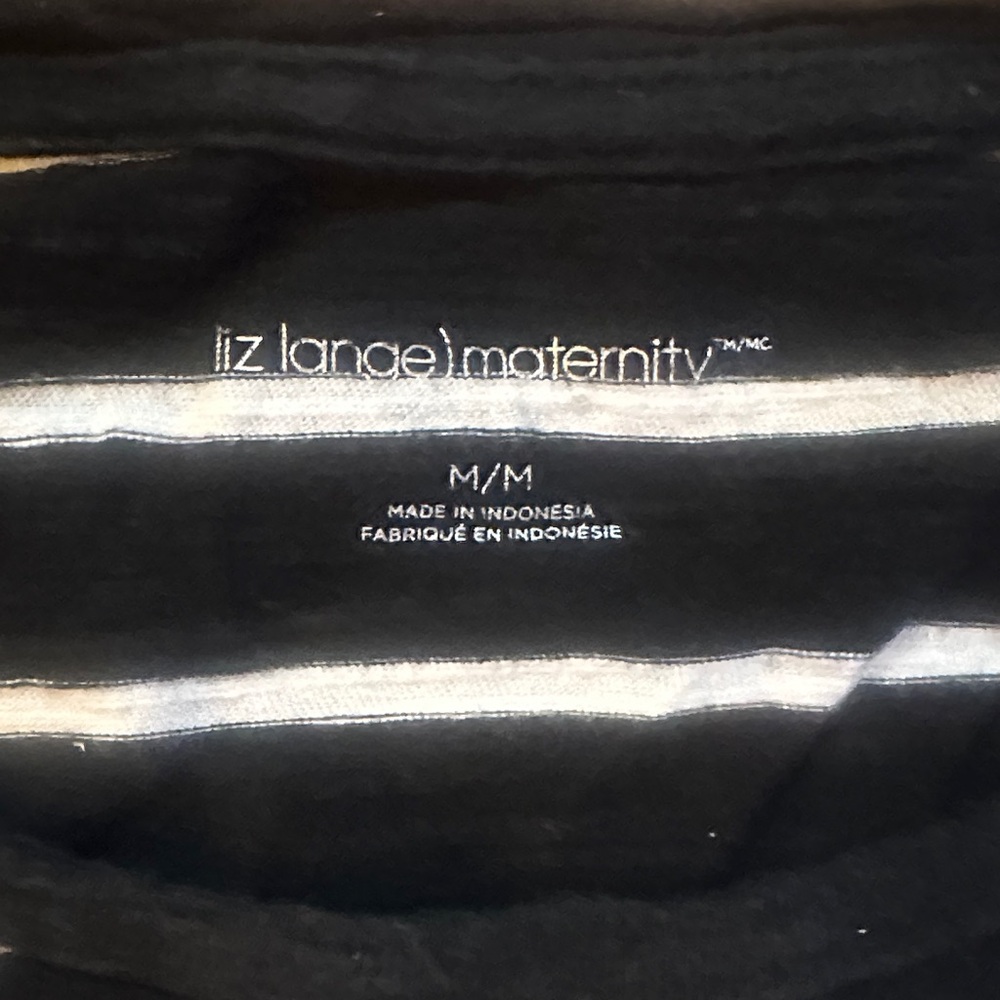 Liz Lange Black Maternity Top